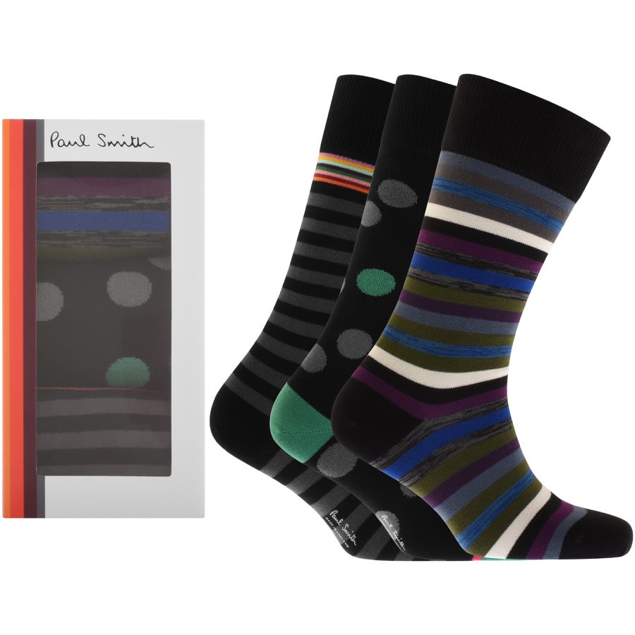 Alternative Image for ProductPaul Smith Gift Set 3 Pack Socks Black1